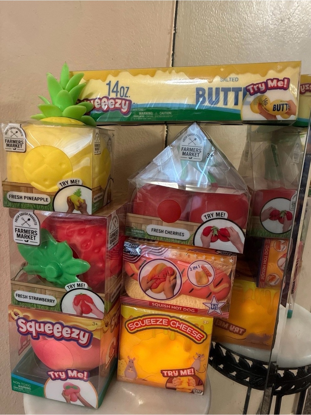 Squeezy Assorted Fruit & Butter & Cheese bundle of 7